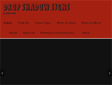 Tablet Screenshot of dropshadowsigns.com